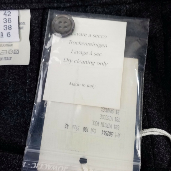 Vintage Giorgio's of Palm Beach Charcoal Wool Blend Career Dress Pants Womens 6 - Picture 12 of 14
